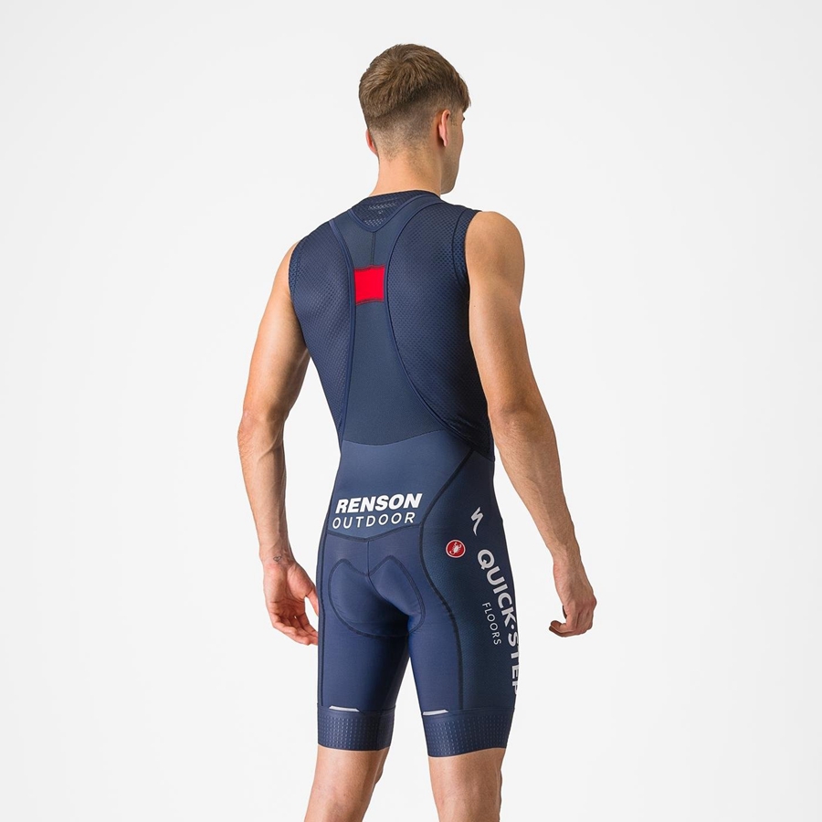 Castelli COMPETIZIONE メンズ ビブショーツ 青 | 328415-ZJC