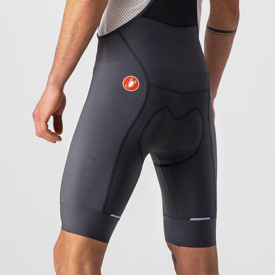 Castelli COMPETIZIONE メンズ ビブショーツ 暗グレー | 805293-BVX