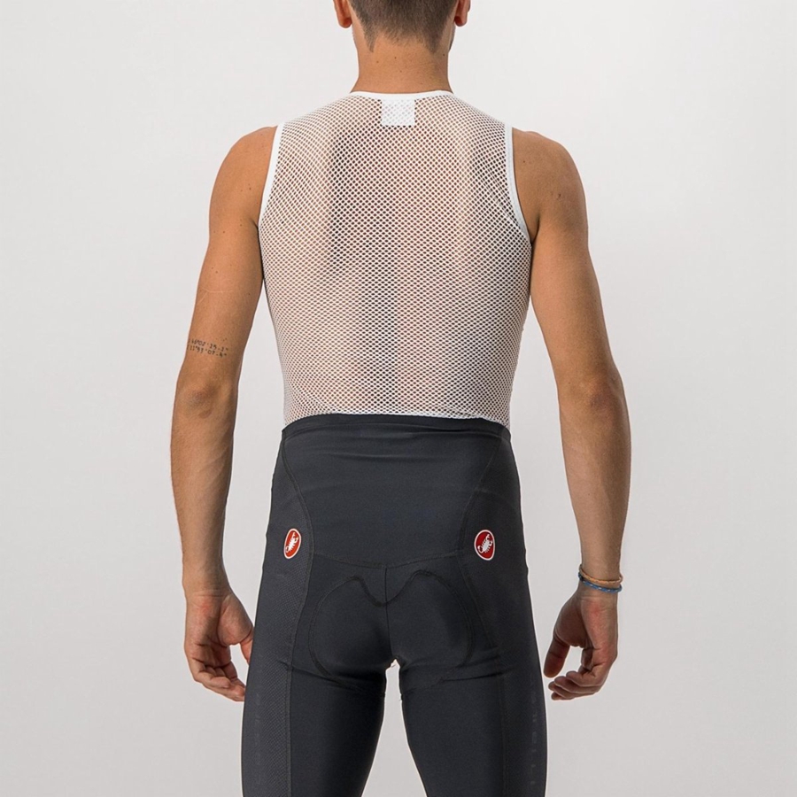 Castelli CORE MESH 3 SLEEVELESS メンズ ベースレイヤー 白 | 625039-FCR