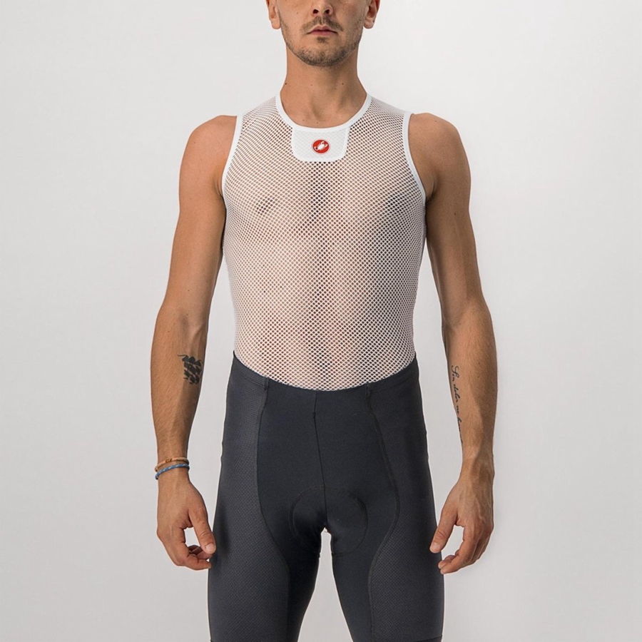 Castelli CORE MESH 3 SLEEVELESS メンズ ベースレイヤー 白 | 625039-FCR