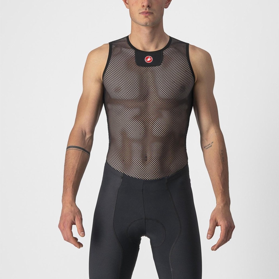 Castelli CORE MESH 3 SLEEVELESS メンズ ベースレイヤー 黒 | 734681-LMR