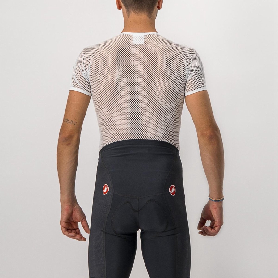 Castelli CORE MESH 3 SS メンズ ベースレイヤー 白 | 043569-ZJW