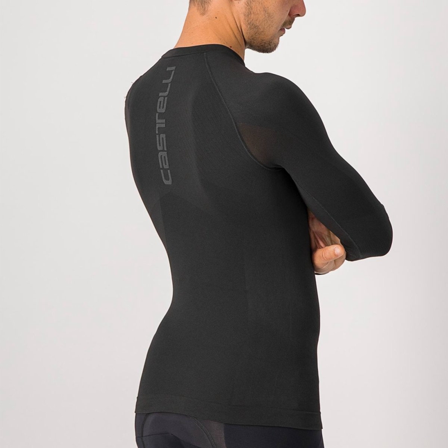 Castelli CORE SEAMLESS メンズ ベースレイヤー 黒 | 927501-UNR