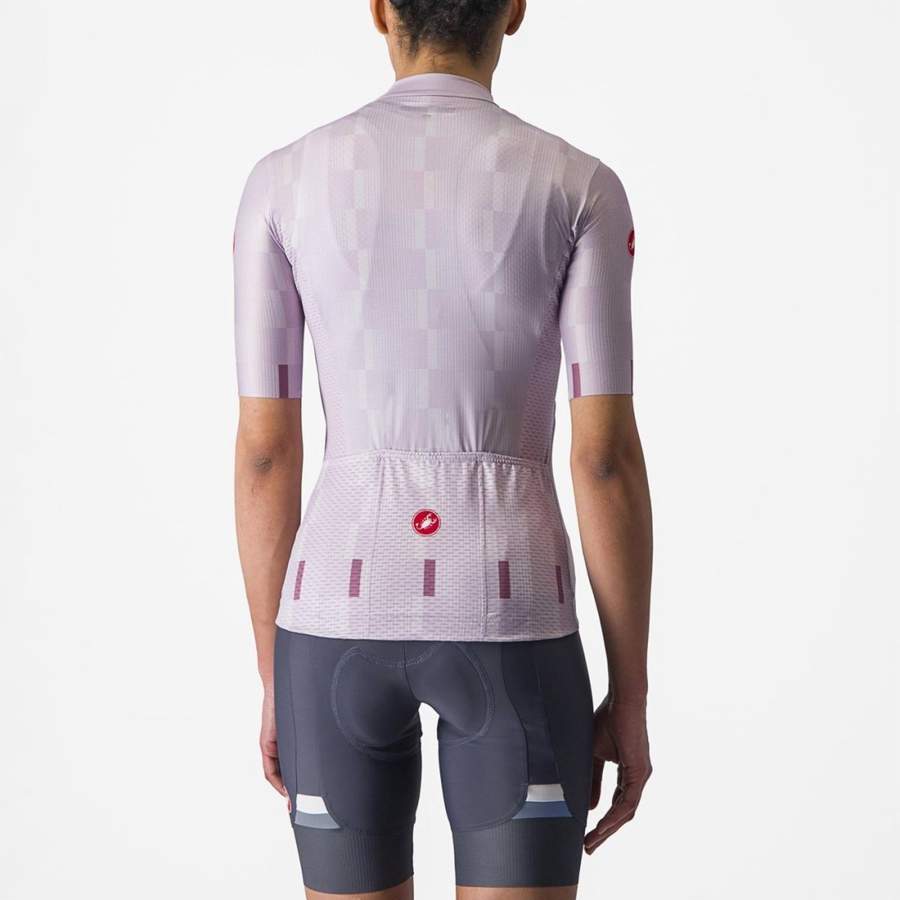 Castelli DIMENSIONE レディース ユニフォーム 紫 白 深い紫 | 720546-NUJ