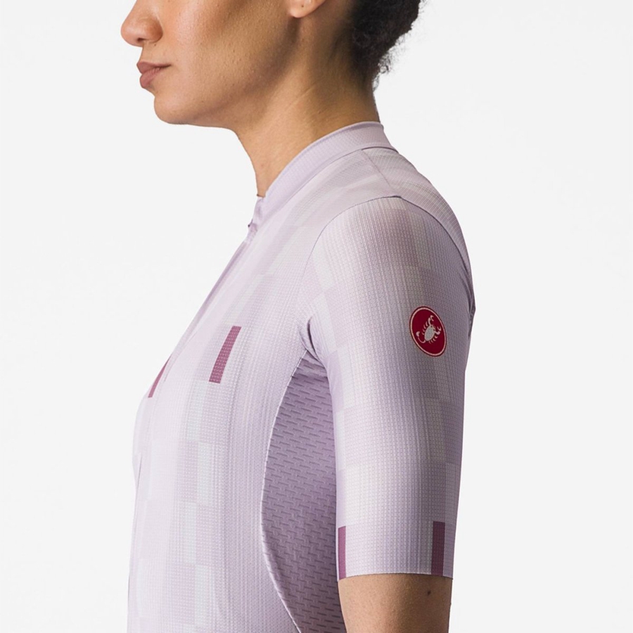 Castelli DIMENSIONE レディース ユニフォーム 紫 白 深い紫 | 720546-NUJ