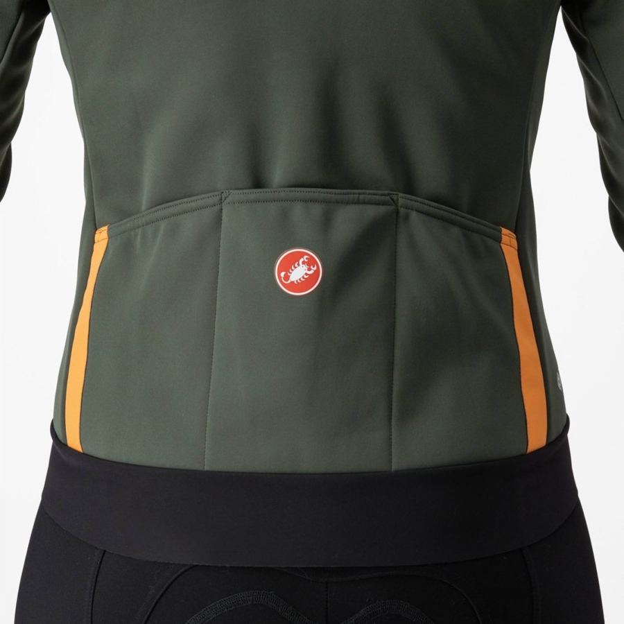 Castelli DINAMICA 2 レディース ジャケット 緑 | 087416-SWP