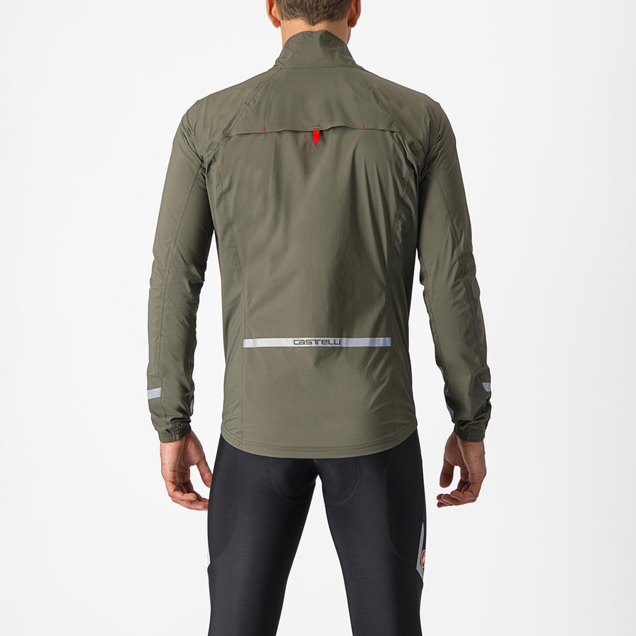 Castelli EMERGENCY 2 RAIN メンズ 保護 緑 | 974820-DHK