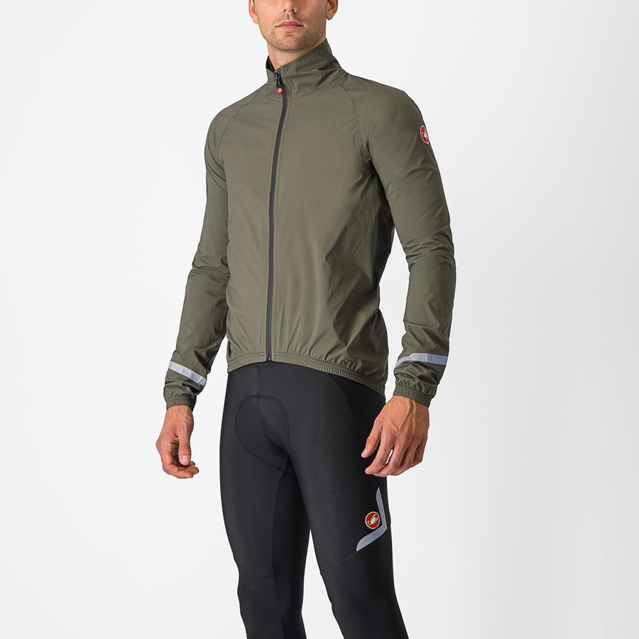 Castelli EMERGENCY 2 RAIN メンズ 保護 緑 | 974820-DHK