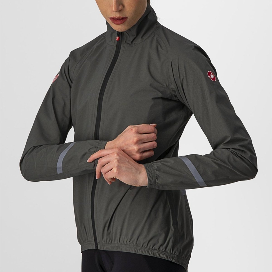 Castelli EMERGENCY 2 W RAIN レディース 保護 緑 | 206783-QGR