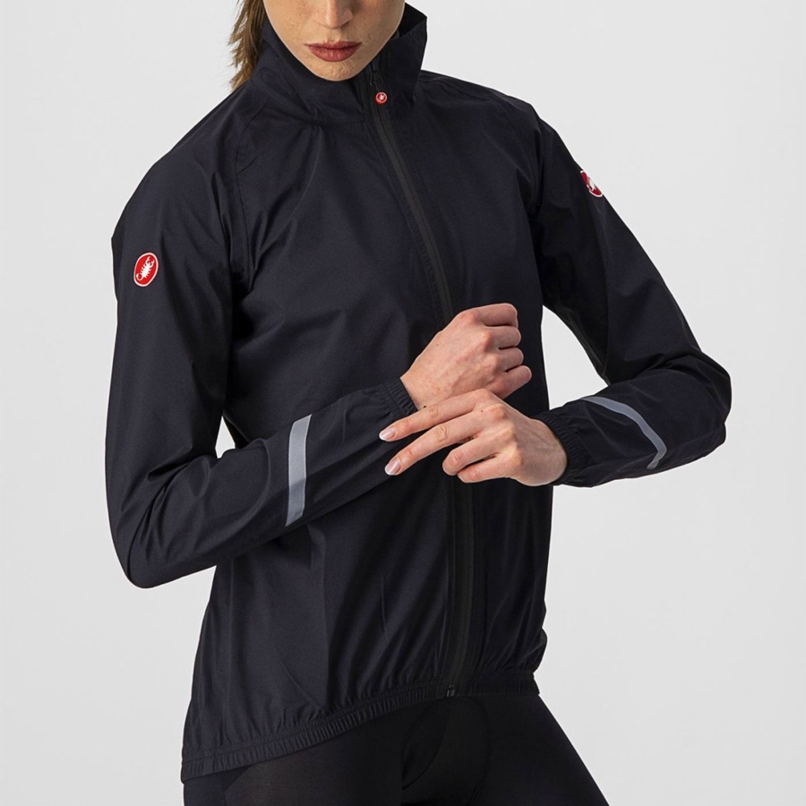 Castelli EMERGENCY 2 W RAIN レディース 保護 黒 | 635019-NAW