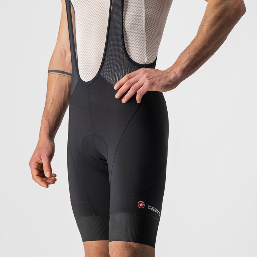 Castelli ENDURANCE 3 メンズ ビブショーツ 黒 | 358194-TCR