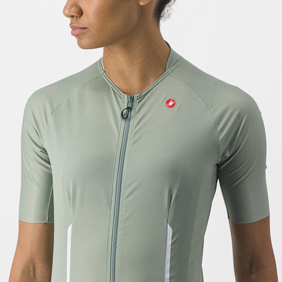 Castelli ENDURANCE W レディース ユニフォーム 緑 | 574832-MAU