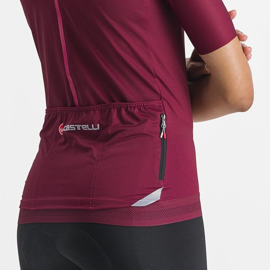 Castelli ENDURANCE W レディース ユニフォーム ボルドー | 764180-SJE