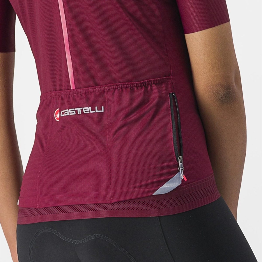 Castelli ENDURANCE W レディース ユニフォーム ボルドー | 764180-SJE