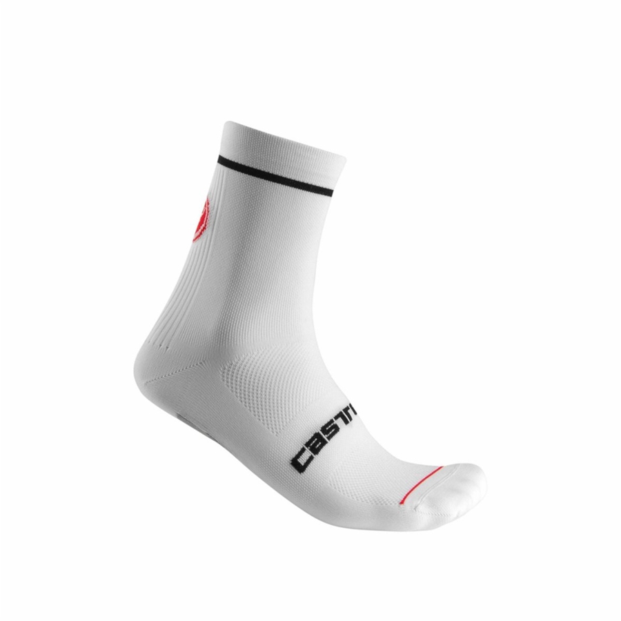 Castelli ENTRATA 13 メンズ ソックス 白 | 429801-GCT