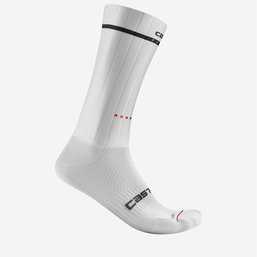 Castelli FAST FEET 2 メンズ ソックス 白 | 938501-DYQ