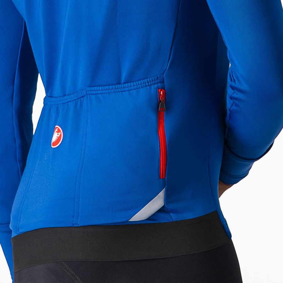 Castelli FLY LS メンズ ユニフォーム 青 | 063827-SOQ