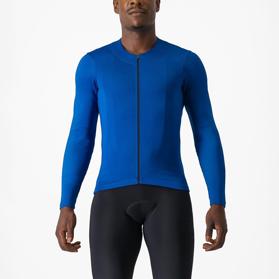 Castelli FLY LS メンズ ユニフォーム 青 | 063827-SOQ