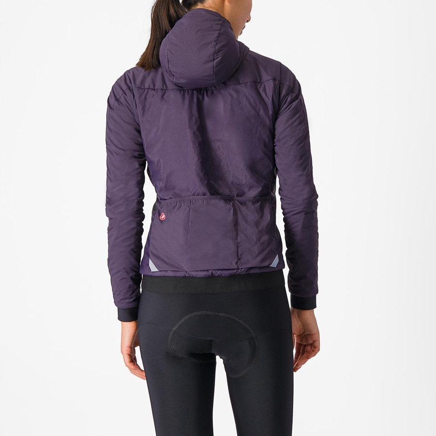 Castelli FLY THERMAL W レディース ジャケット 紫 | 156374-SBQ