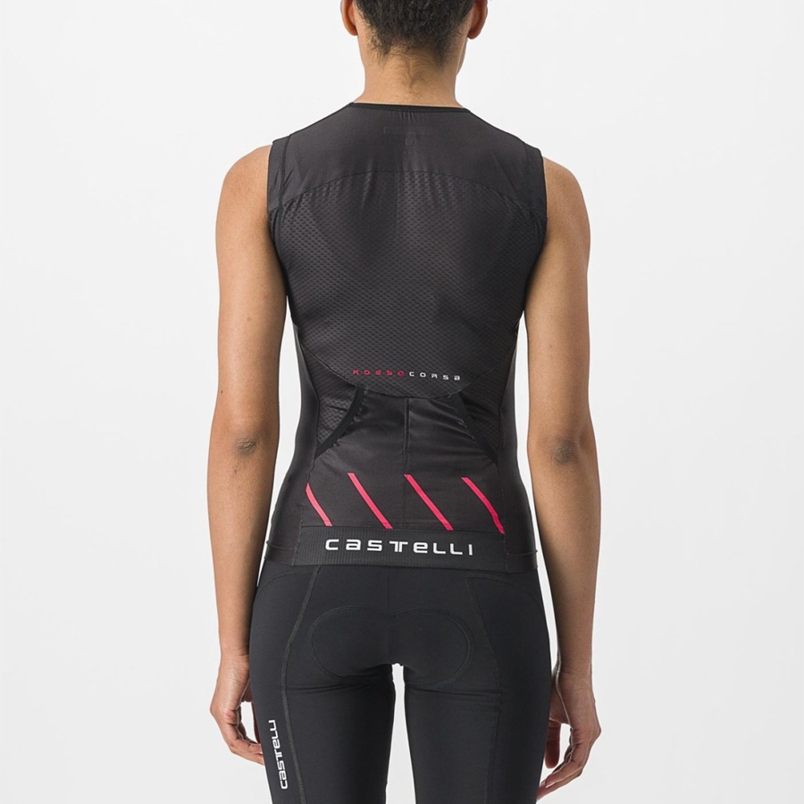 Castelli FREE 2 W TRI SINGLET レディース スーツ 黒 | 728346-JKW