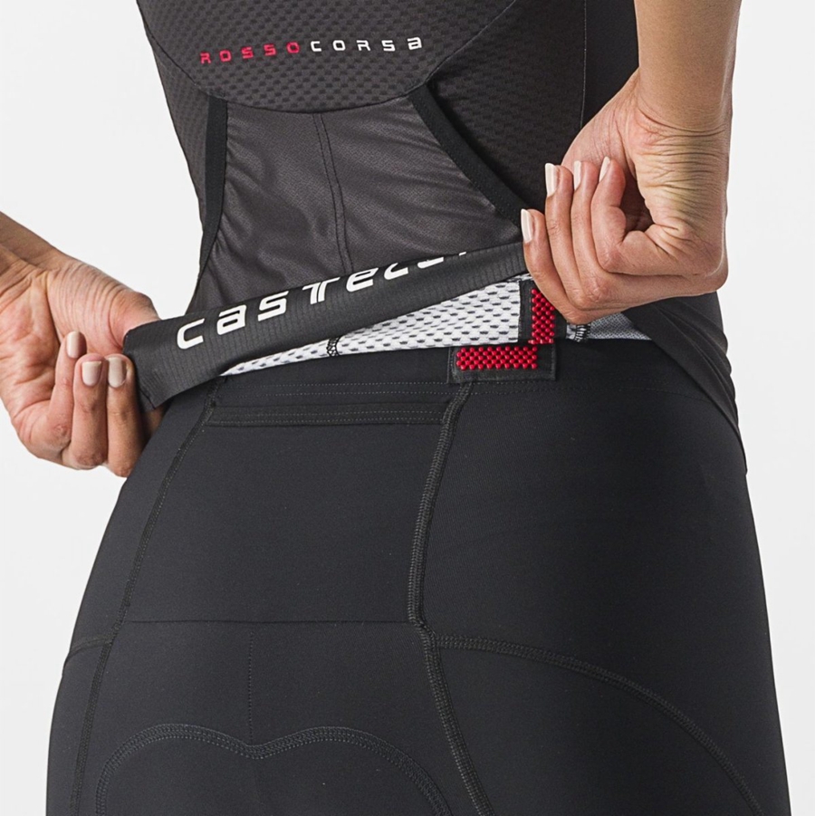 Castelli FREE 2 W TRI SINGLET レディース スーツ 黒 | 728346-JKW