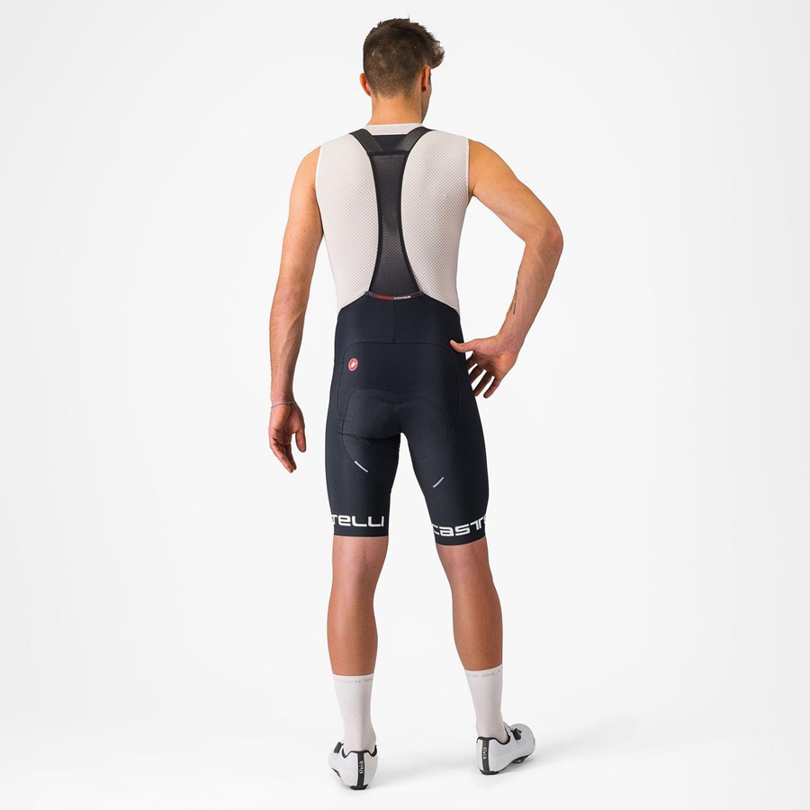 Castelli FREE AERO RC CLASSIC メンズ ビブショーツ 黒 白 | 298745-BCM