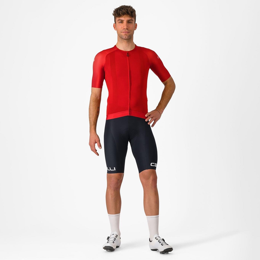 Castelli FREE AERO RC CLASSIC メンズ ビブショーツ 黒 白 | 298745-BCM