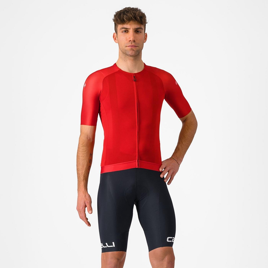 Castelli FREE AERO RC CLASSIC メンズ ビブショーツ 黒 白 | 298745-BCM