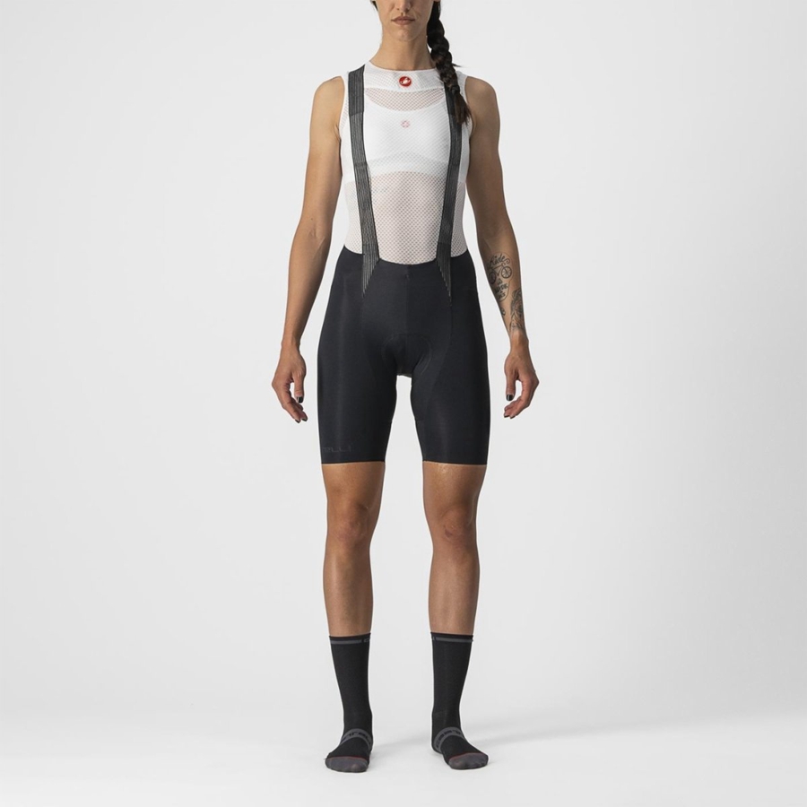 Castelli FREE AERO RC W レディース ビブショーツ 黒 | 984671-SZU