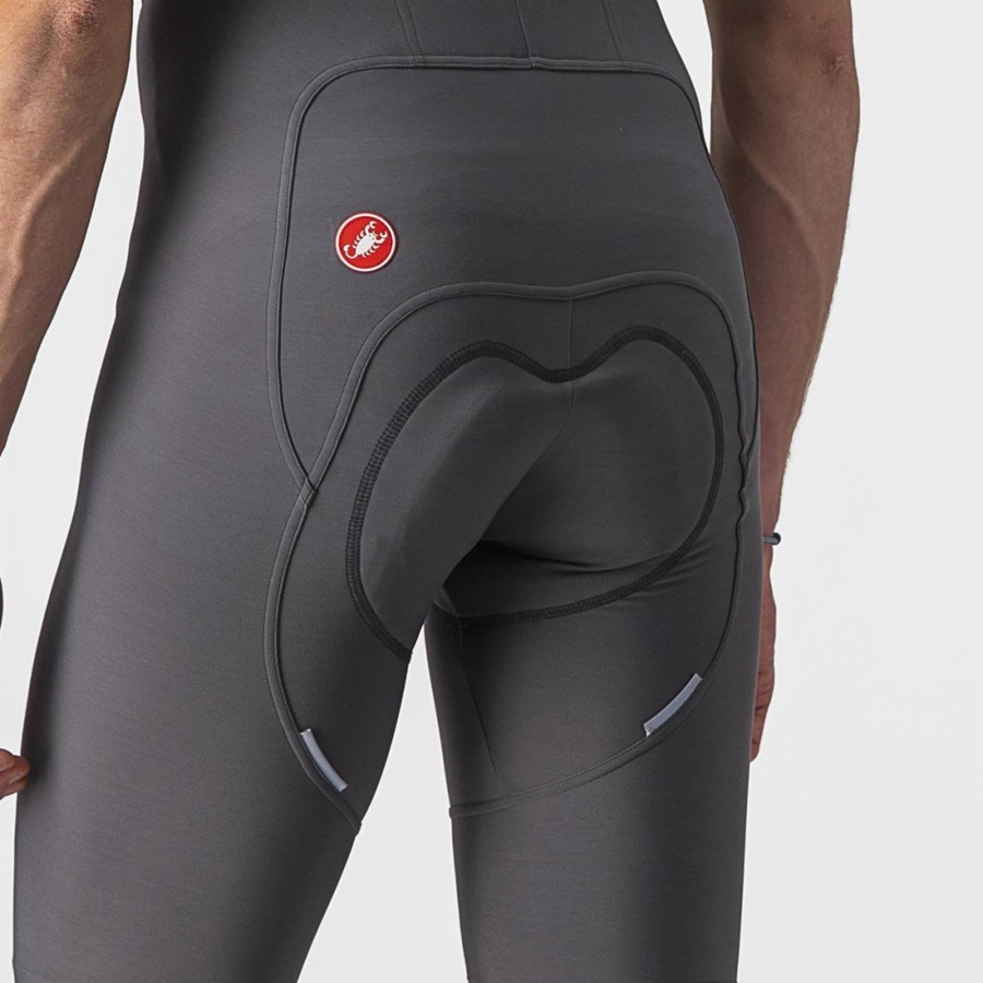 Castelli FREE AERO RC メンズ ビブタイツ 暗グレー | 628519-MRT