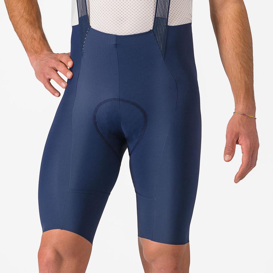 Castelli FREE AERO RC メンズ ビブショーツ 青 | 917358-POE