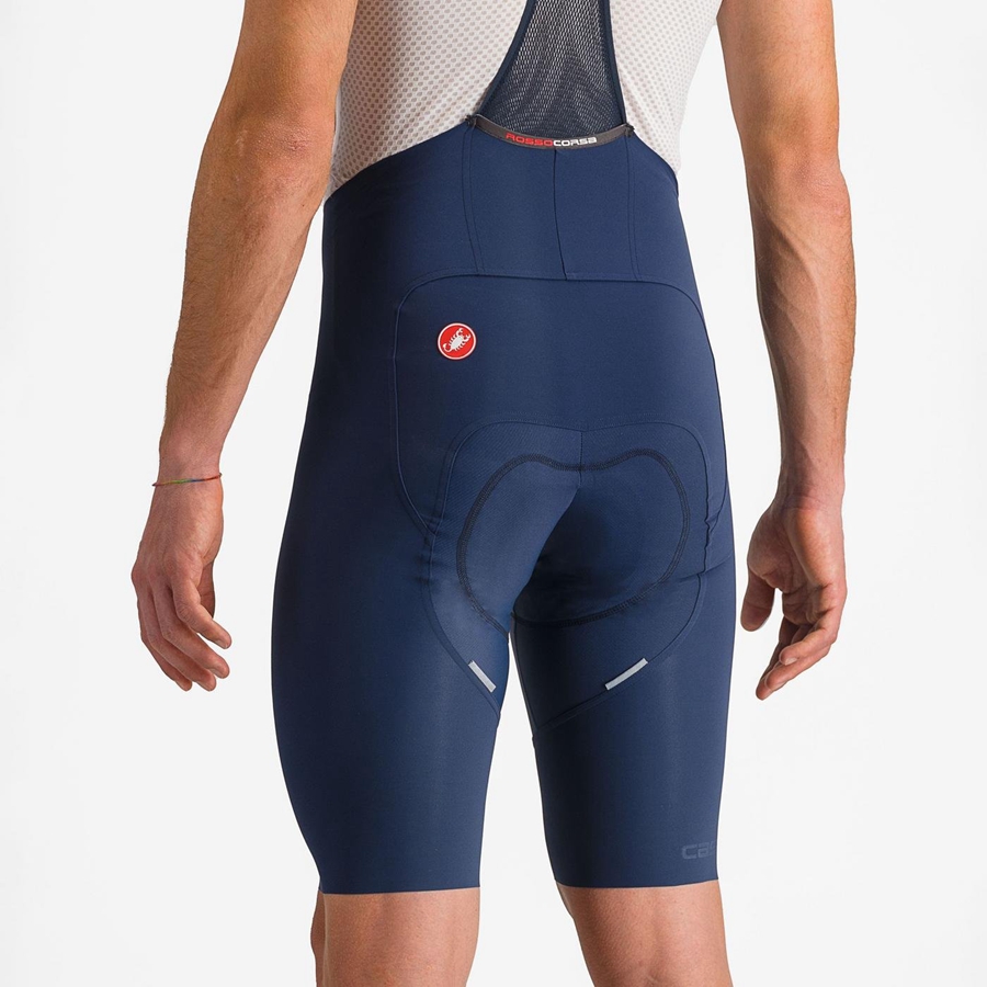 Castelli FREE AERO RC メンズ ビブショーツ 青 | 917358-POE