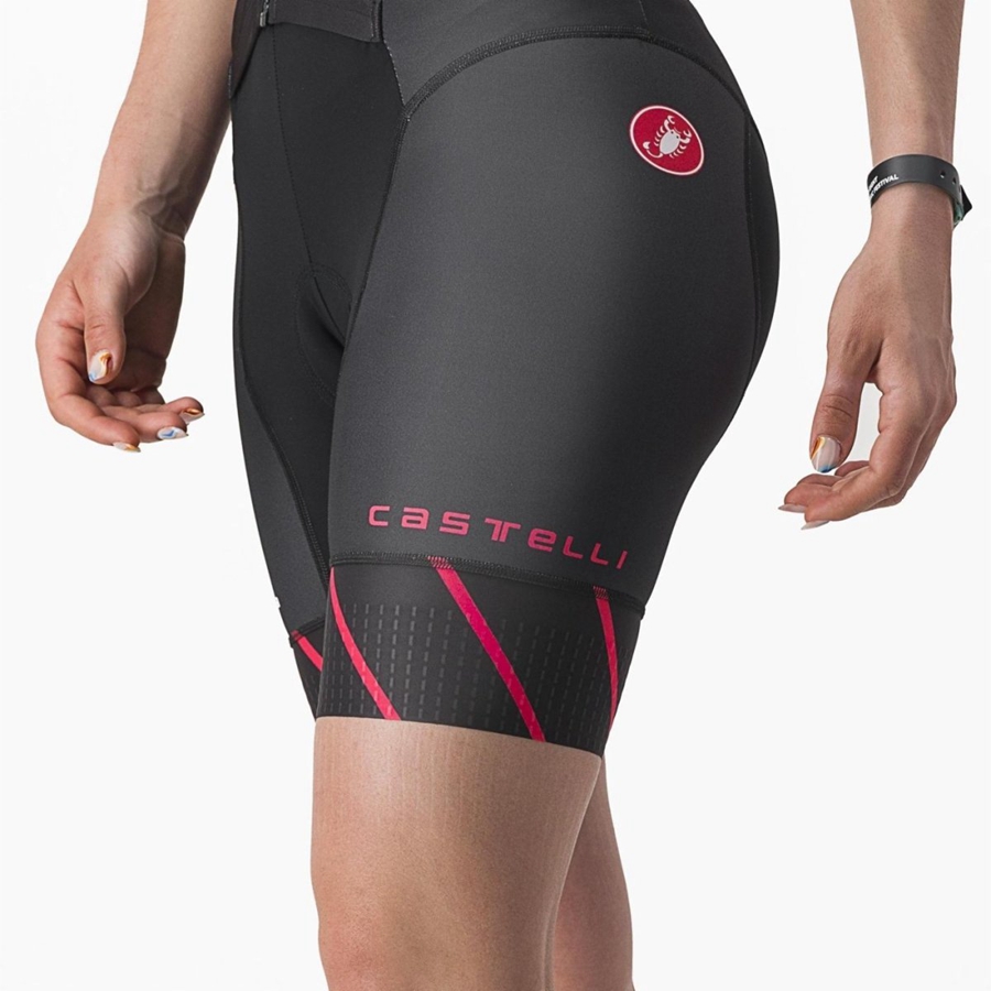 Castelli FREE SANREMO 2 W SHORT SLEEVE レディース スーツ 黒 | 819046-YQE