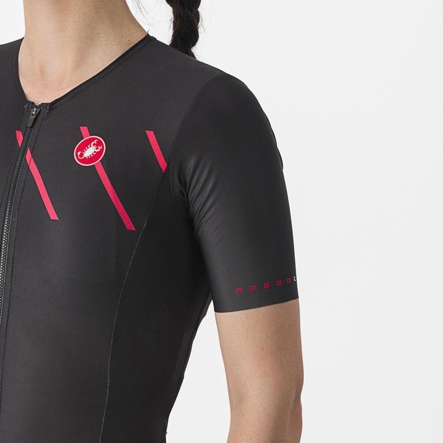 Castelli FREE SANREMO 2 W SHORT SLEEVE レディース スーツ 黒 | 819046-YQE