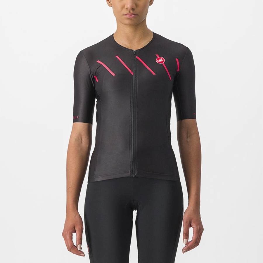 Castelli FREE SPEED 2 W RACE TOP レディース スーツ 黒 | 391265-VWU