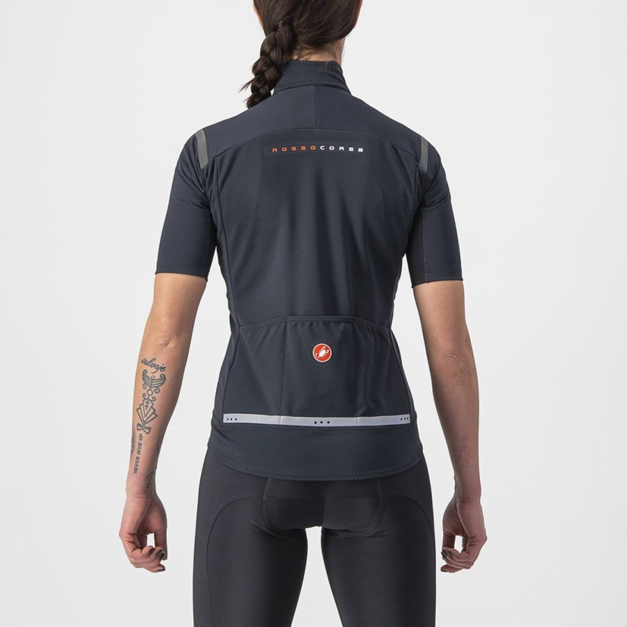 Castelli GABBA RoS 2 W レディース ジャケット 黒 黒 | 239680-YFW