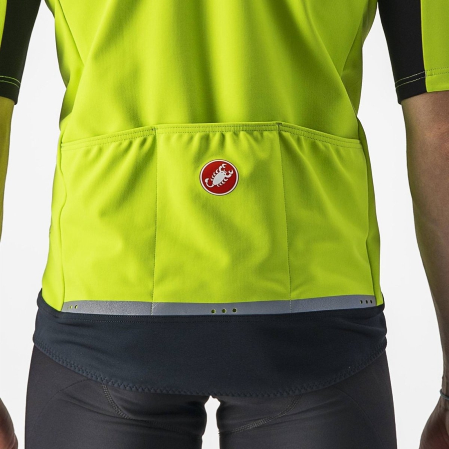 Castelli GABBA RoS 2 メンズ ジャケット ライト緑 暗グレー | 098375-MXD