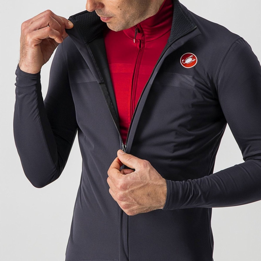 Castelli GOCCIA メンズ 保護 暗グレー | 104827-NUH