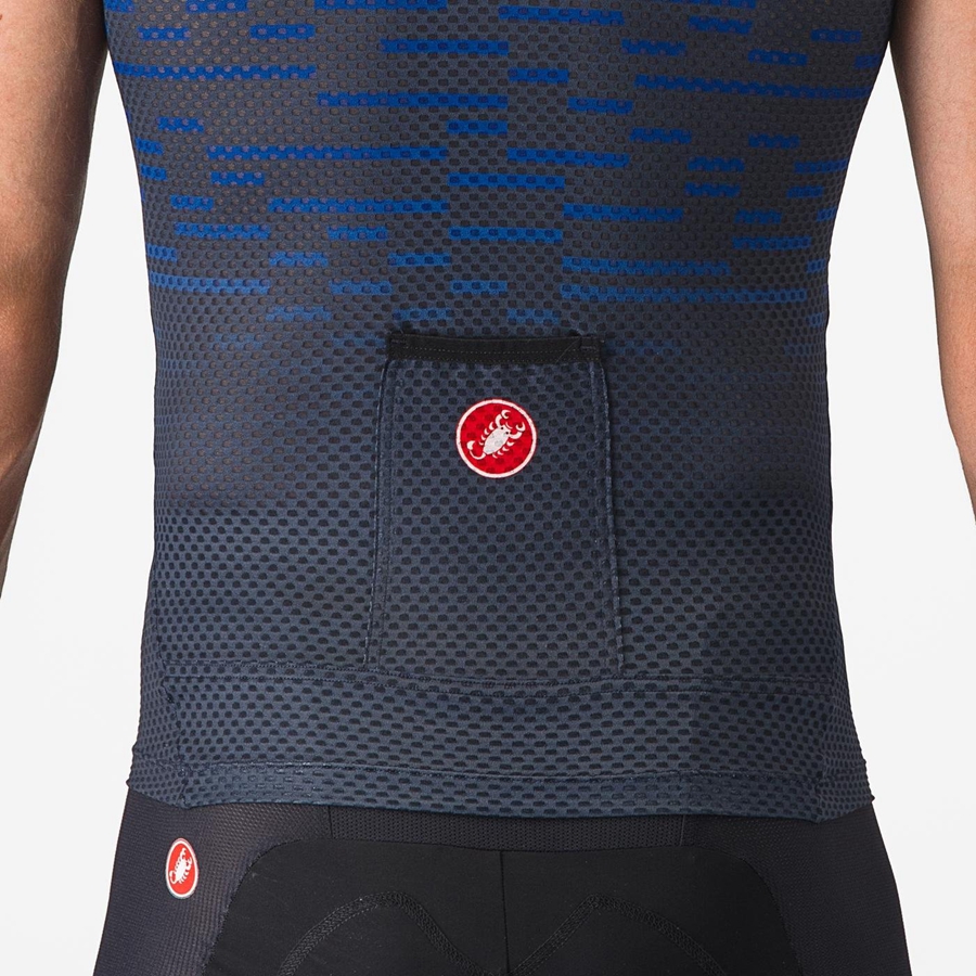 Castelli INSIDER SLEEVELESS メンズ ユニフォーム 青 | 940781-LXT