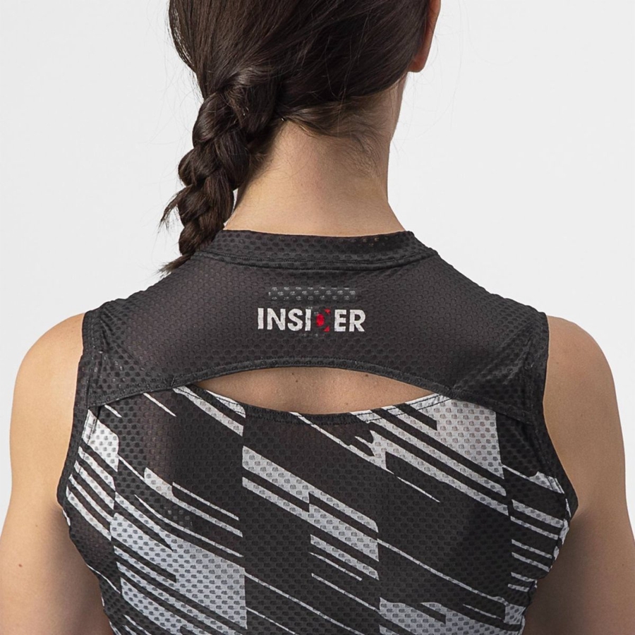 Castelli INSIDER W SLEEVELESS レディース ユニフォーム 黒 | 897632-PCW