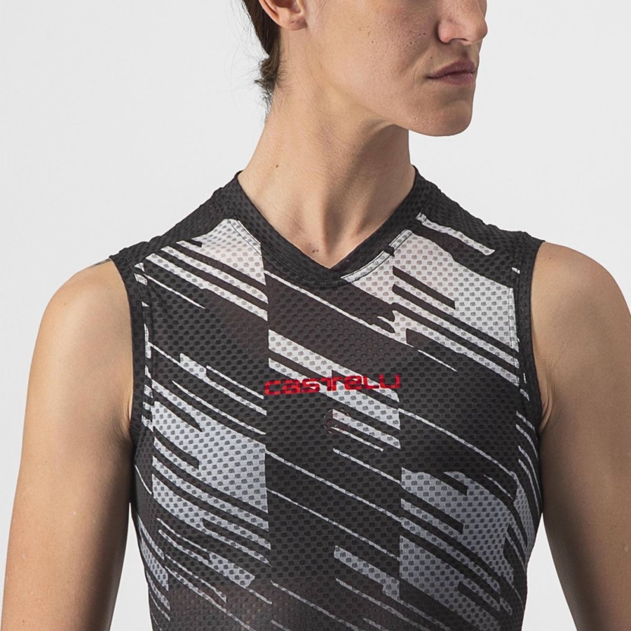 Castelli INSIDER W SLEEVELESS レディース ユニフォーム 黒 | 897632-PCW