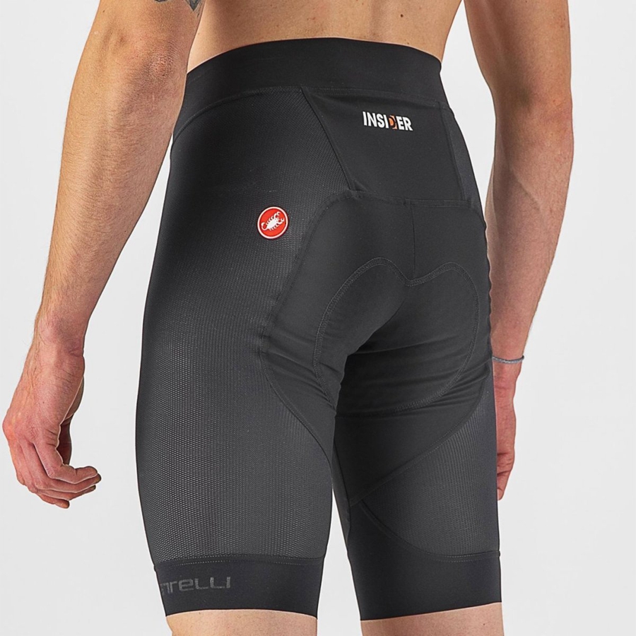 Castelli INSIDER メンズ ショートパンツ 黒 | 942061-KTM