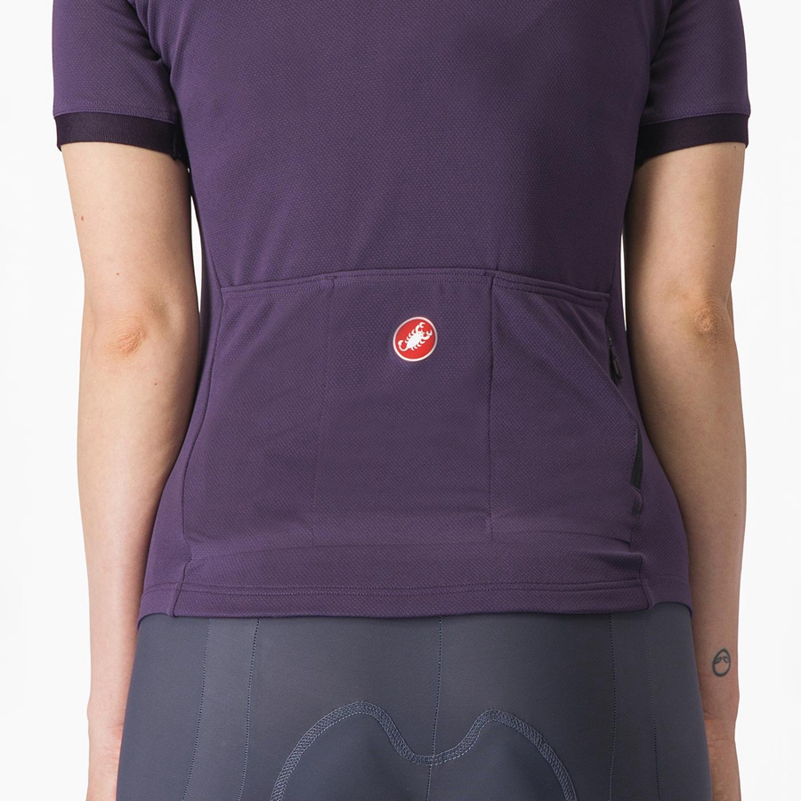 Castelli LIBERA レディース ユニフォーム 紫 | 475912-YDH