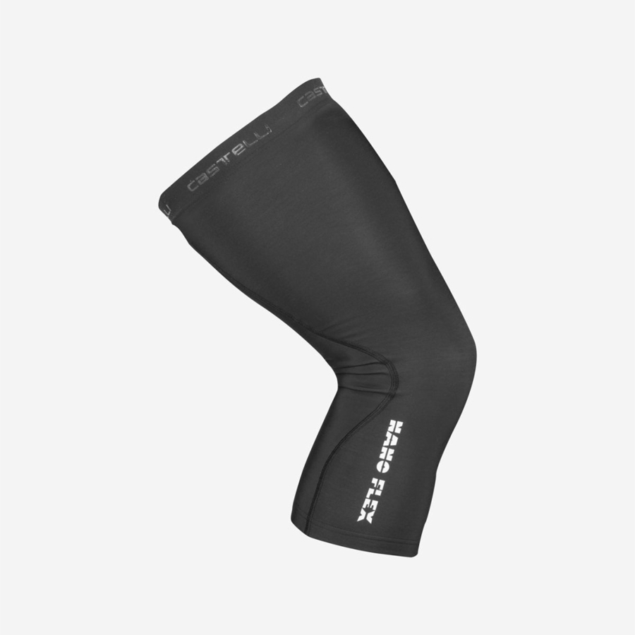 Castelli NANO FLEX 3G KNEEWARMER メンズ レッグウォーマー 黒 | 50FPZNOEC