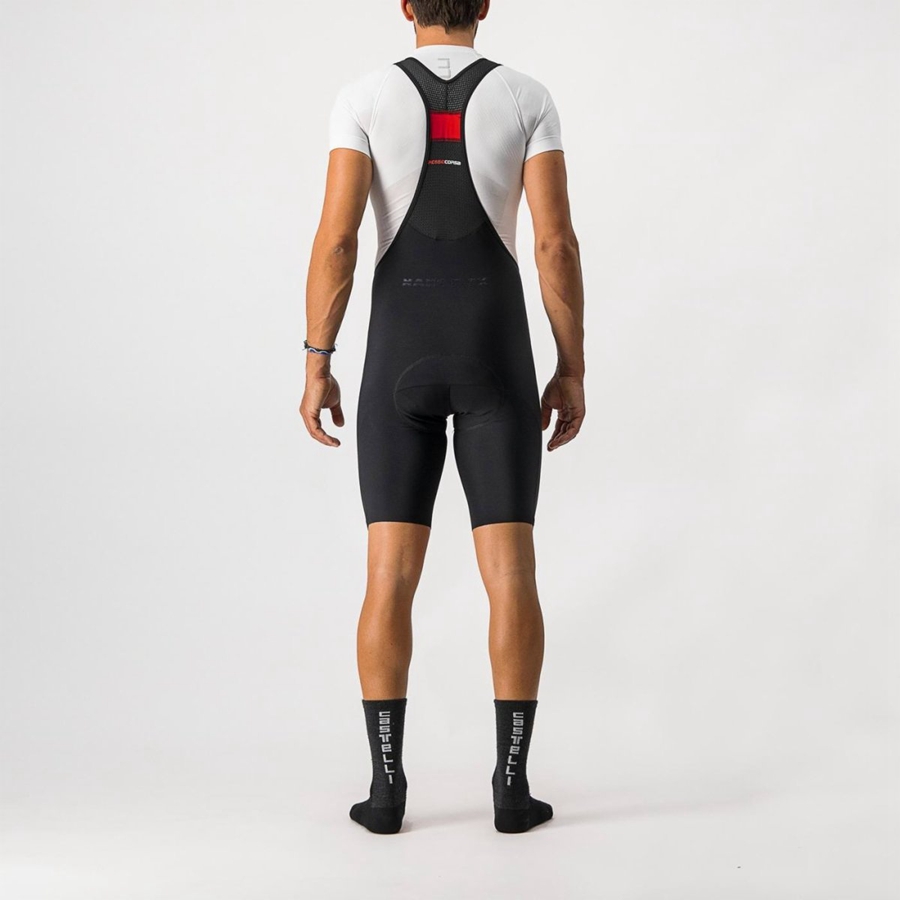 Castelli NANO FLEX PRO RACE メンズ ビブショーツ 黒 | 162540-ORF