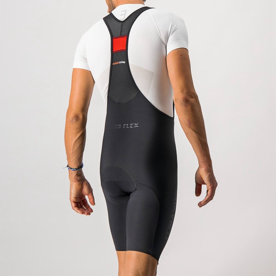 Castelli NANO FLEX PRO RACE メンズ ビブショーツ 黒 | 162540-ORF