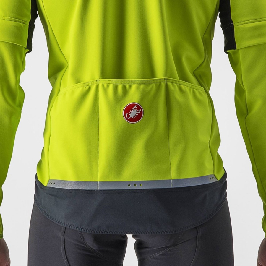 Castelli PERFETTO RoS 2 CONVERTIBLE メンズ ジャケット ライト緑 暗グレー | 918742-OVX