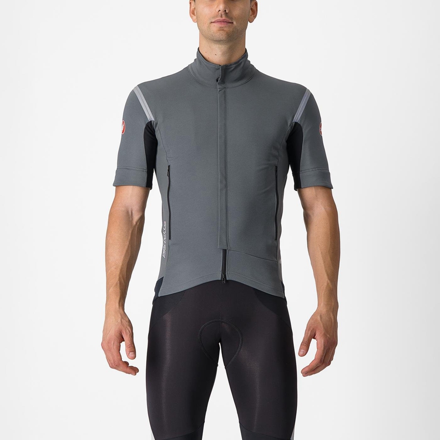 Castelli PERFETTO RoS 2 CONVERTIBLE メンズ ジャケット グレー シルバー | 192046-OLS