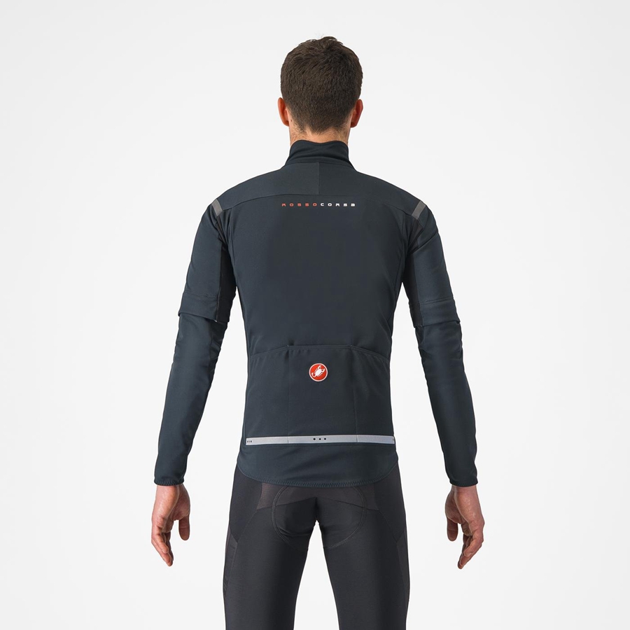 Castelli PERFETTO RoS 2 CONVERTIBLE メンズ ジャケット 黒 黒 | 932754-YIT