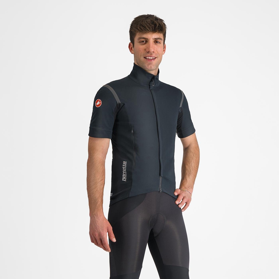 Castelli PERFETTO RoS 2 CONVERTIBLE メンズ ジャケット 黒 黒 | 932754-YIT